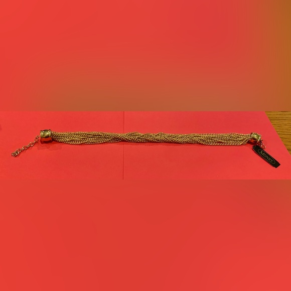 Vintage Monet Gold Braided Necklace Statement Piece - Picture 4 of 5